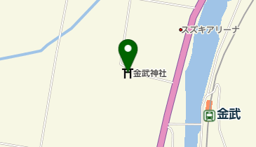 金武神社の地図画像