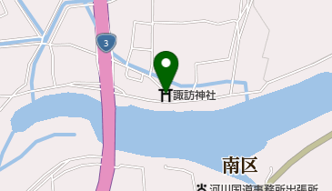 諏訪神社の地図画像