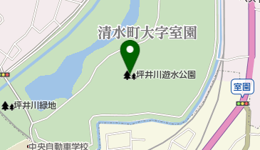 坪井川遊水公園の地図画像