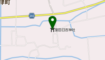 窪田日吉神社の地図画像