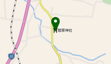 菅原神社の地図画像