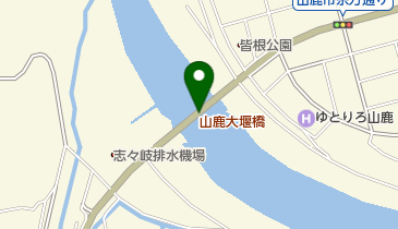 山鹿大堰橋の地図画像