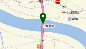 山鹿大橋の地図画像