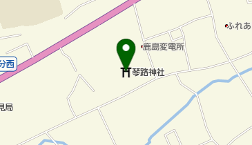 琴路神社の地図画像