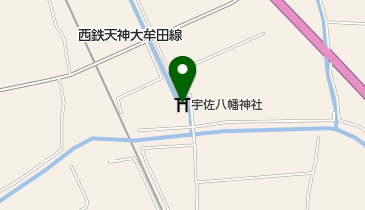 宇佐八幡神社の地図画像