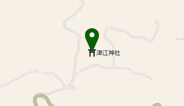 津江神社の地図画像