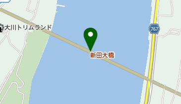 新田大橋の地図画像