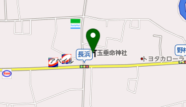 玉垂命神社の地図画像