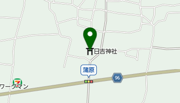 日吉神社の地図画像