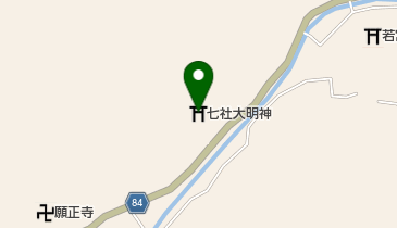 七社大明神の地図画像