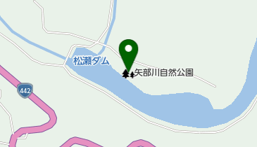 矢部川自然公園の地図画像