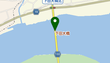 下田大橋の地図画像