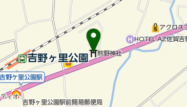 熊野神社の地図画像