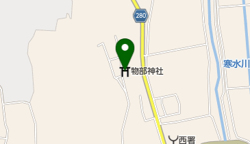 物部神社の地図画像