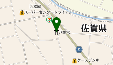 八幡宮の地図画像