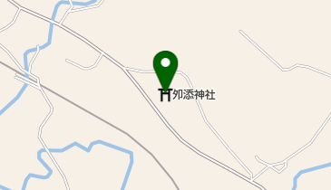 夘添神社の地図画像