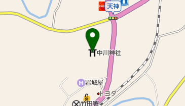 中川神社の地図画像