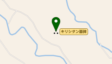 キリシタン墓碑の地図画像