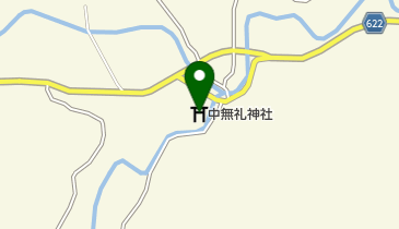 中無礼神社の地図画像