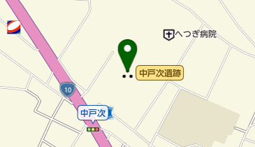 中戸次遺跡の地図画像