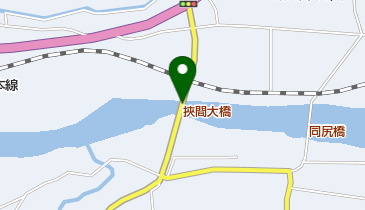 挾間大橋の地図画像