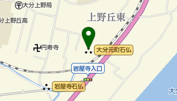 大分元町石仏の地図画像