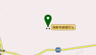 瑞厳寺磨崖石仏の地図画像