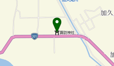 諏訪神社の地図画像