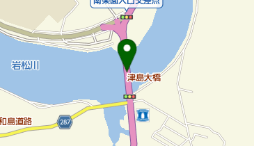 津島大橋の地図画像