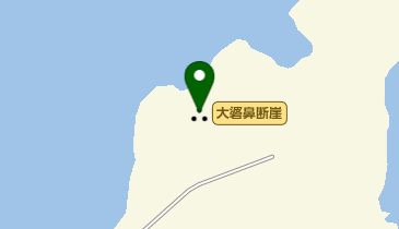 大碆鼻断崖の地図画像