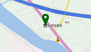 志波宝満宮の地図画像