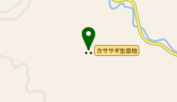 カササギ生息地の地図画像