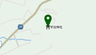 宇治神社の地図画像