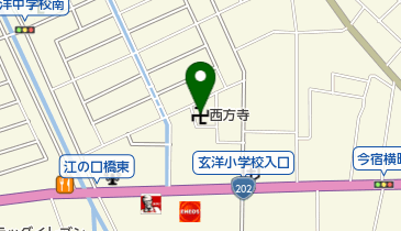 西方寺の地図画像
