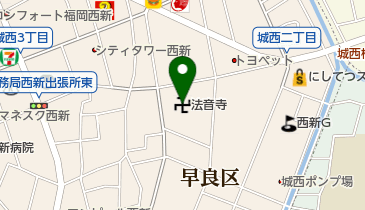 法音寺の地図画像