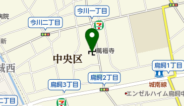 萬福寺の地図画像