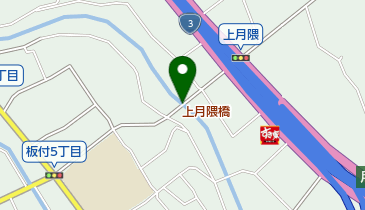 上月隈橋の地図画像