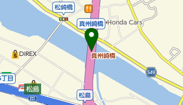 真州崎橋の地図画像