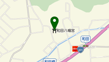 和田八幡宮の地図画像