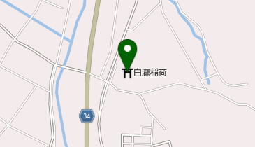 白瀧稲荷の地図画像