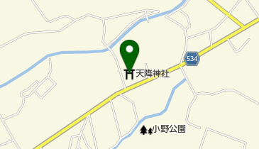 天降神社の地図画像