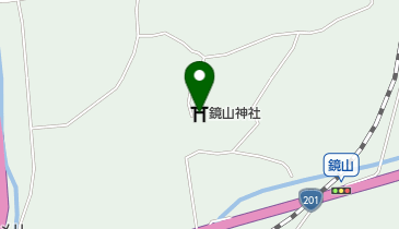 鏡山神社の地図画像