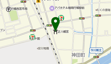 正八幡宮の地図画像