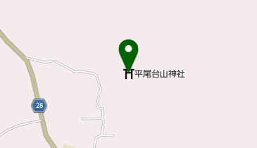平尾台山神社の地図画像