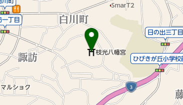 枝光八幡宮の地図画像