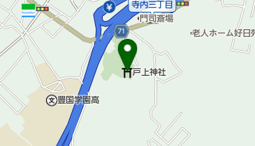戸上神社の地図画像