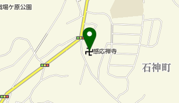 感応禅寺の地図画像