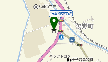 祇園八尺神社の地図画像