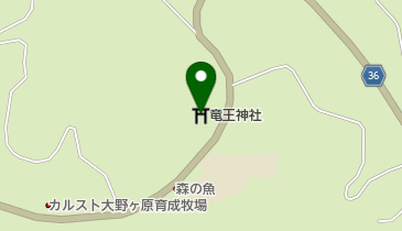 竜王神社の地図画像