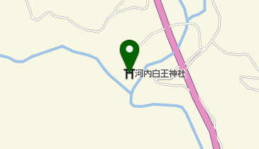 河内白王神社の地図画像